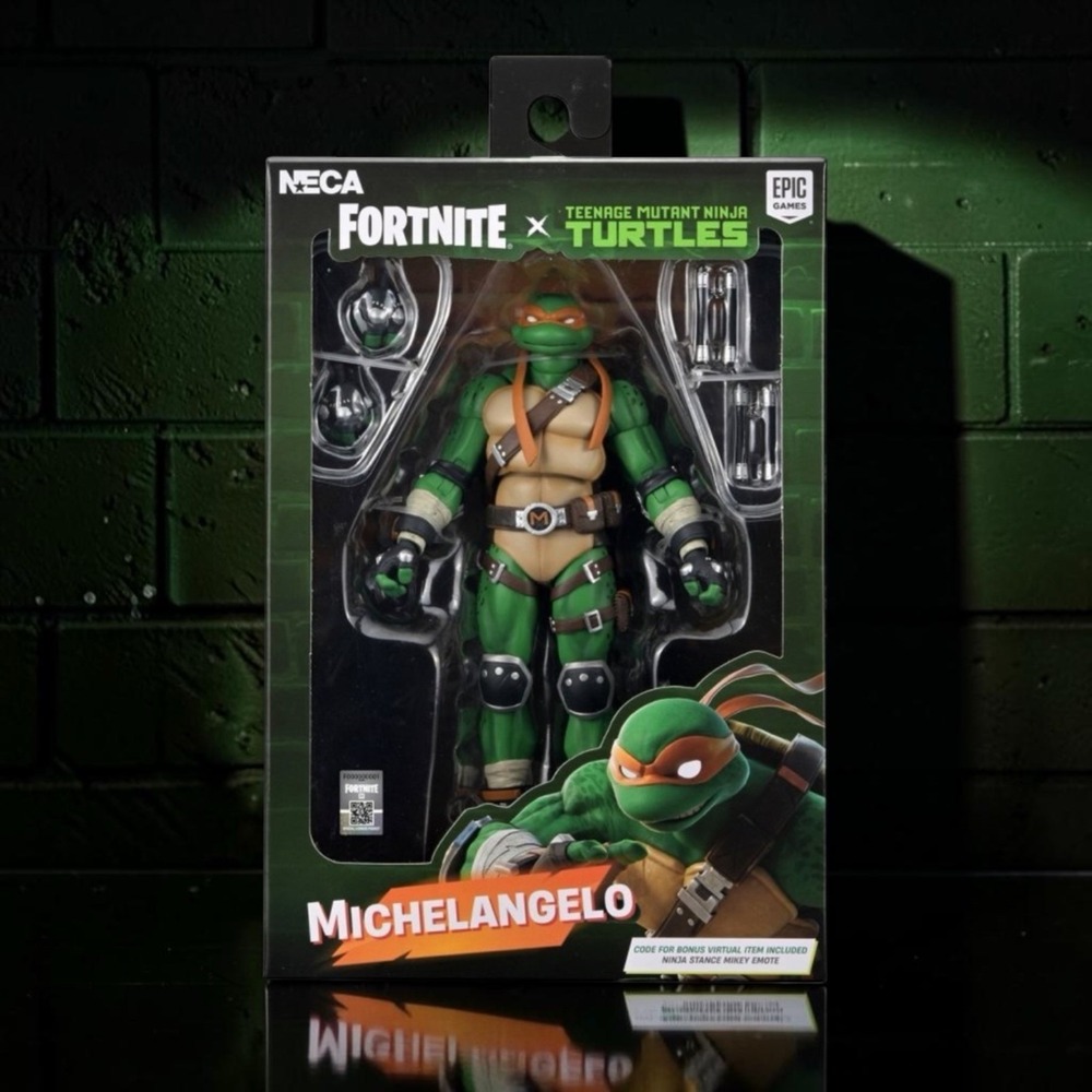 NECA Fortnite x TMNT Michelangelo Action Figure 7" Scale